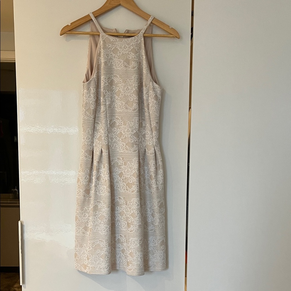 Elegant Cream Lace Dress